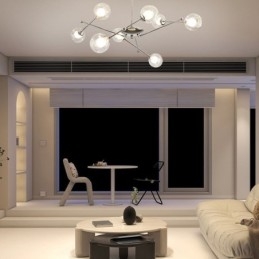 Glass Pendant Light European Style Simple Magic Beans Ceiling Light
