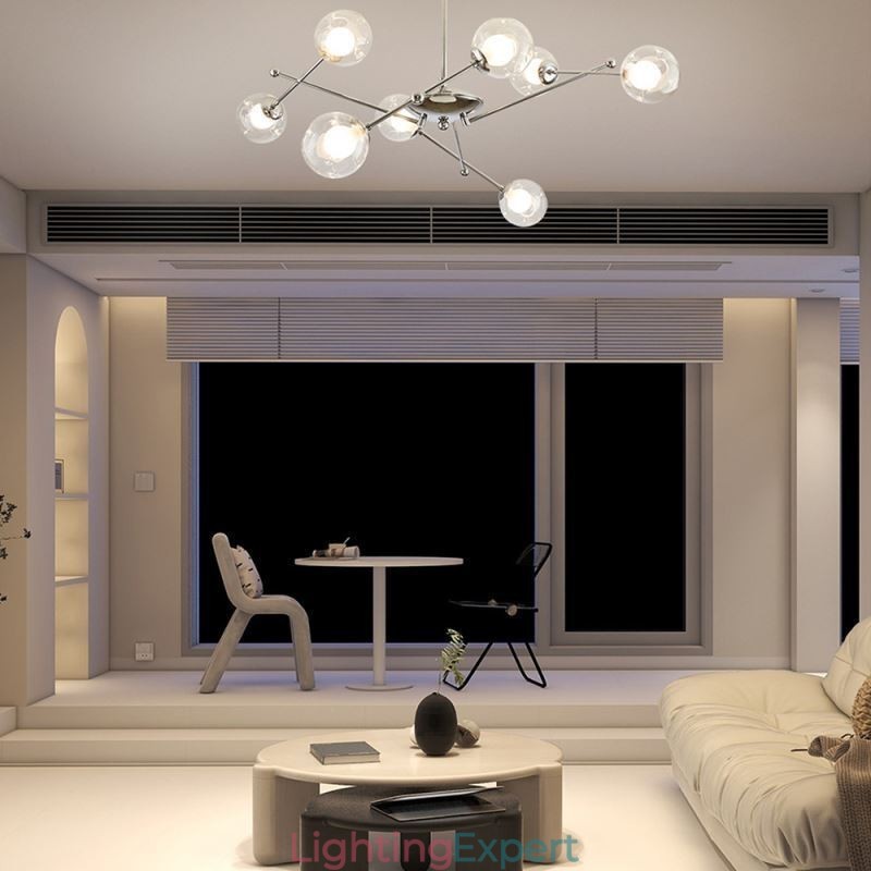 Glass Pendant Light European Style Simple Magic Beans Ceiling Light