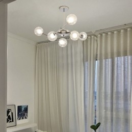 Glass Pendant Light European Style Simple Magic Beans Ceiling Light