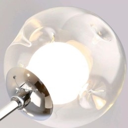 Glass Hanging Light European Magic Bean Pendant Light 4 Lights