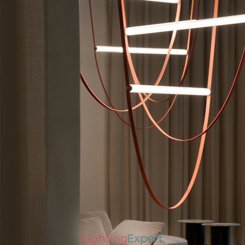 European Pendant Light Wabi Sabi Style Belt Decorative Light