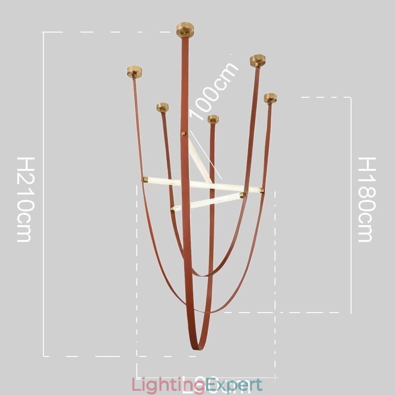 European Pendant Light Wabi Sabi Style Belt Decorative Light