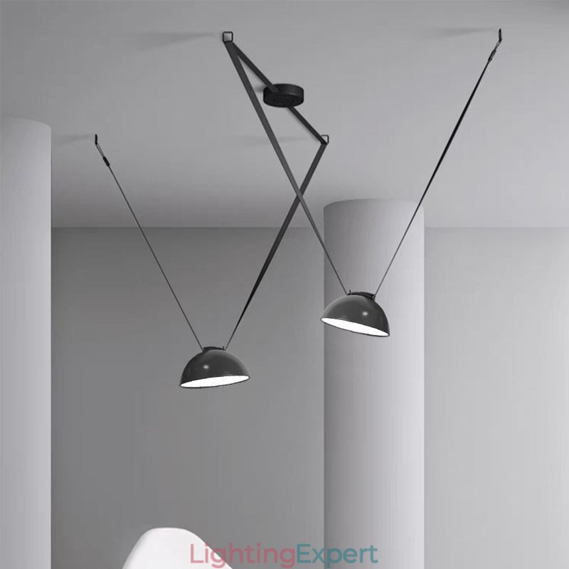 Belt Pendant Light European Simple Wabi Sabi Style Belt Ceiling Light