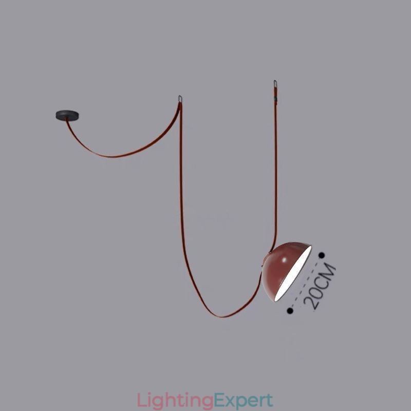 Belt Pendant Light European Simple Wabi Sabi Style Belt Ceiling Light