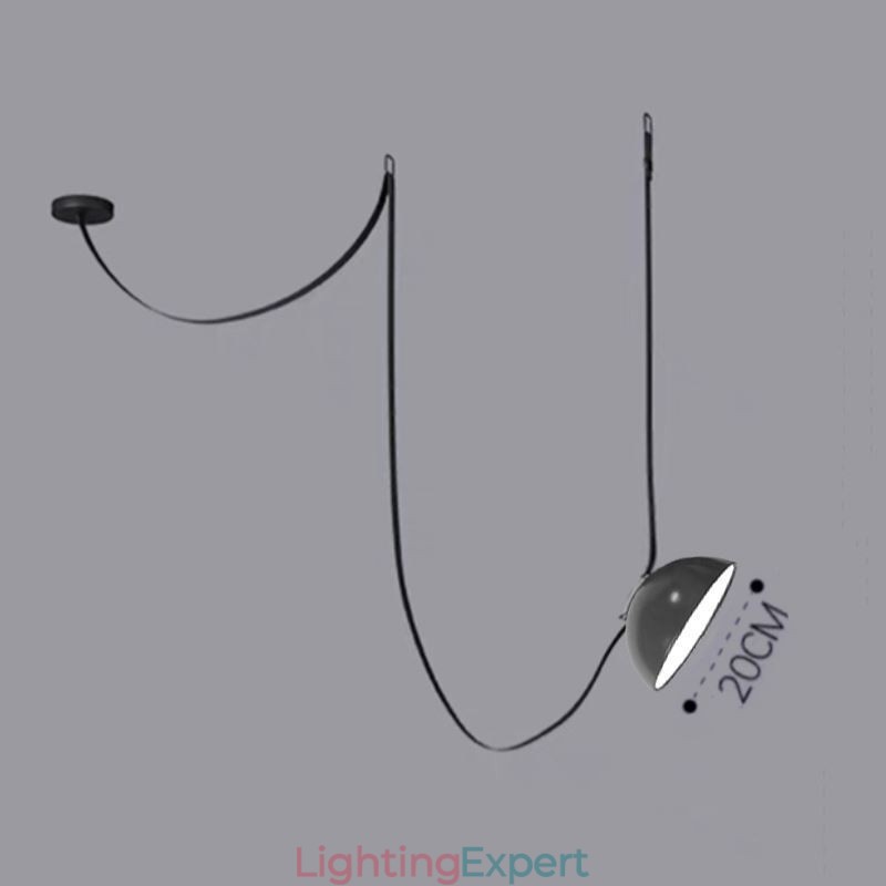 Belt Pendant Light European Simple Wabi Sabi Style Belt Ceiling Light