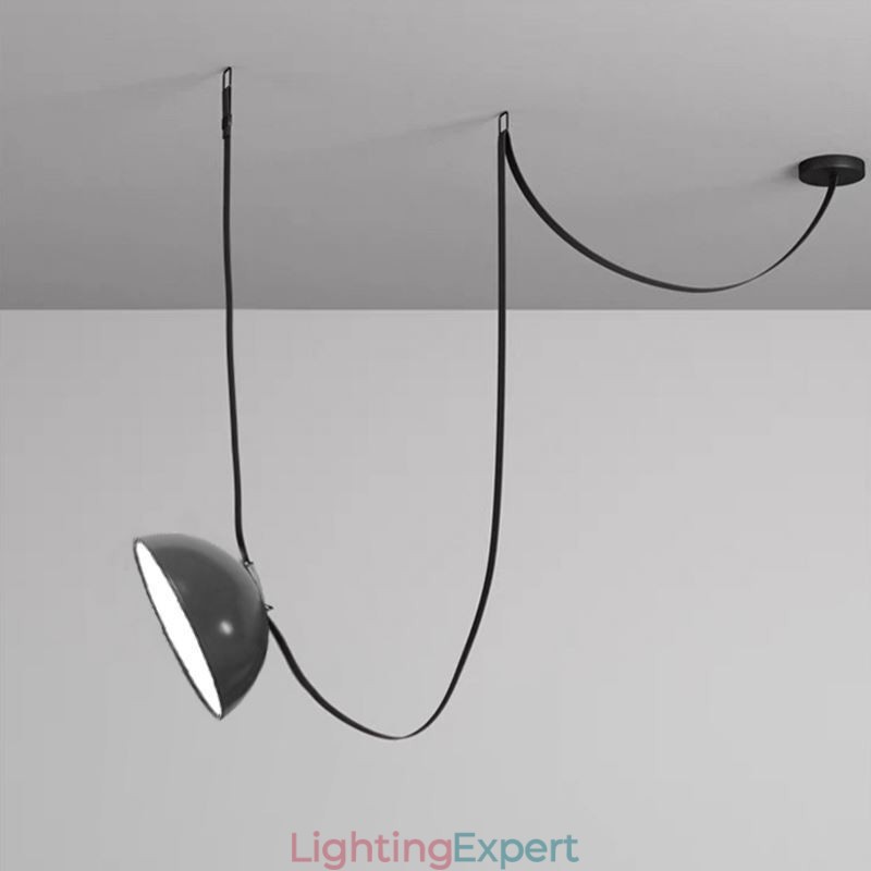 Belt Pendant Light European Simple Wabi Sabi Style Belt Ceiling Light