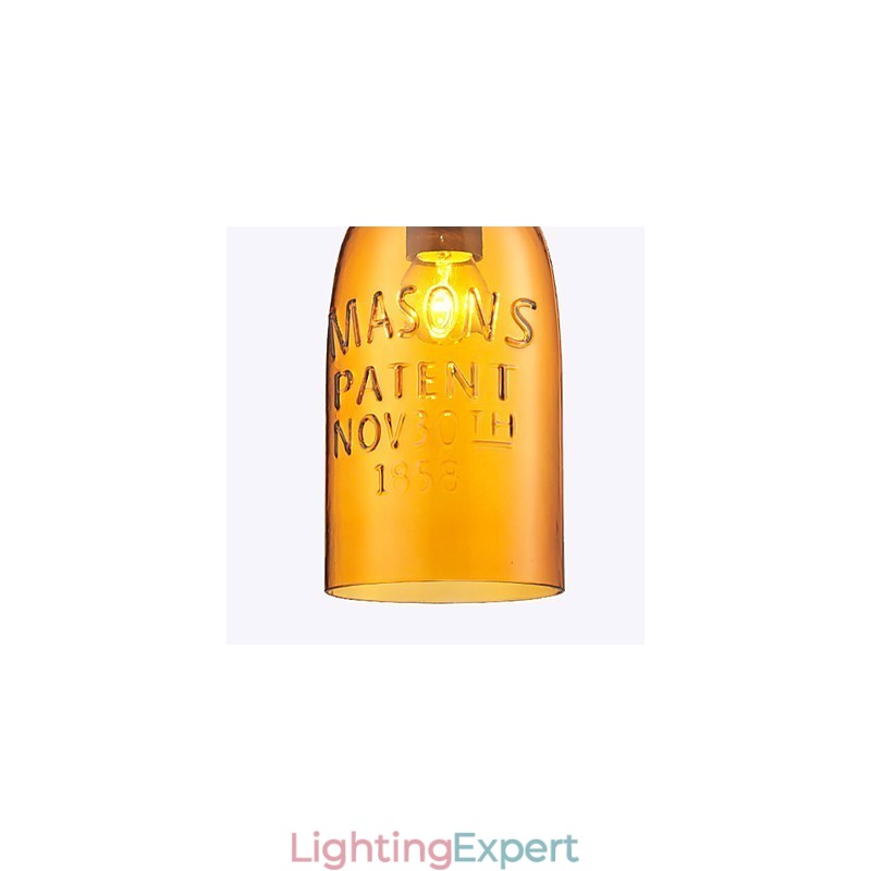 Pendant 1 Light Italy Style Transparent Electroplating