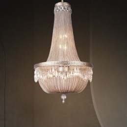 Tassel Pendant Light Retro American Duplex Aluminum Chain Ceiling Light
