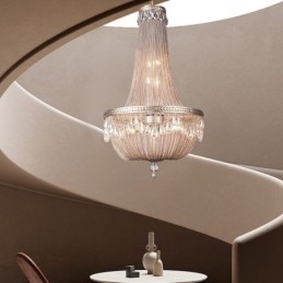 Tassel Pendant Light Retro American Duplex Aluminum Chain Ceiling Light