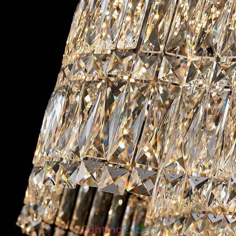 Long Crystal Pendant Light Luxury Decoration Ceiling Light