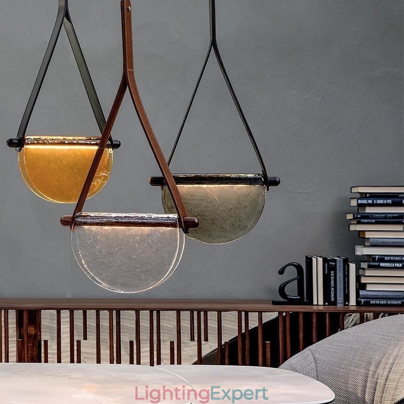 Pendant Light Modern Minimalist Belt Glass Ceiling Light