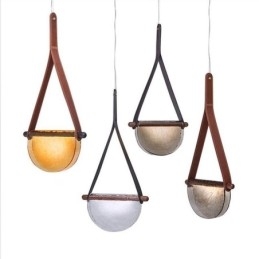 Pendant Light Modern Minimalist Belt Glass Ceiling Light
