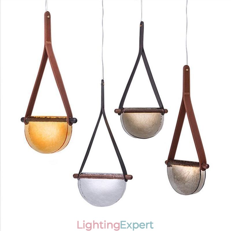 Pendant Light Modern Minimalist Belt Glass Ceiling Light