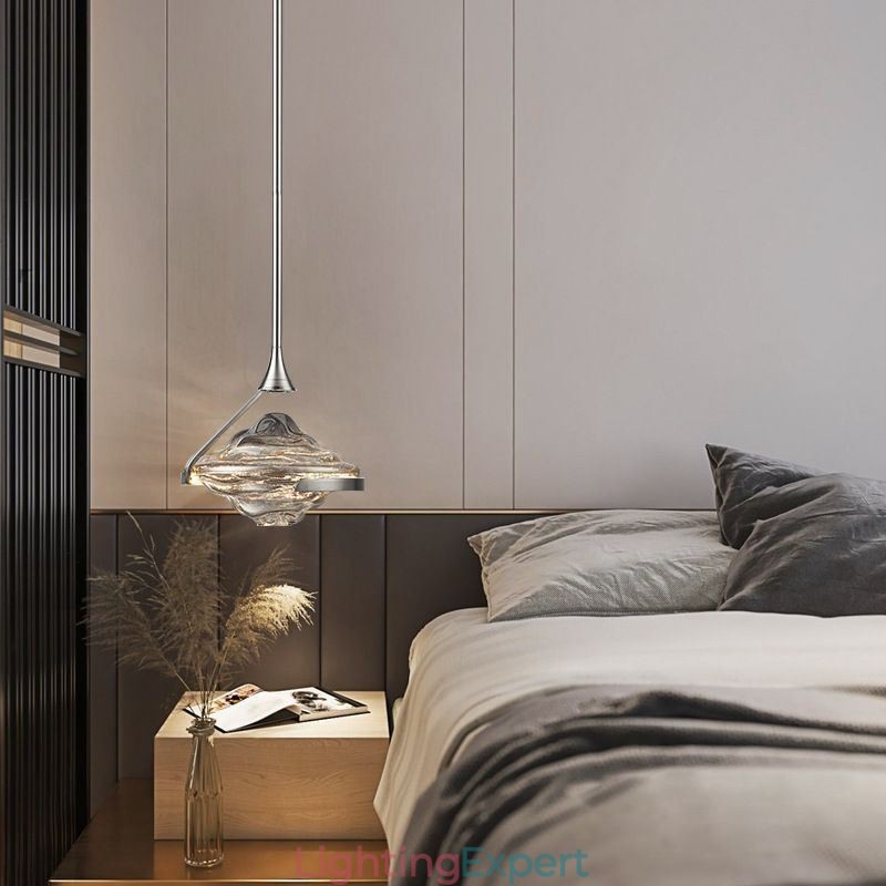 Pendant Light Modern Minimalist Wrought Iron Lava Glass Ceiling Light