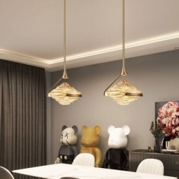Pendant Light Modern Minimalist Wrought Iron Lava Glass Ceiling Light