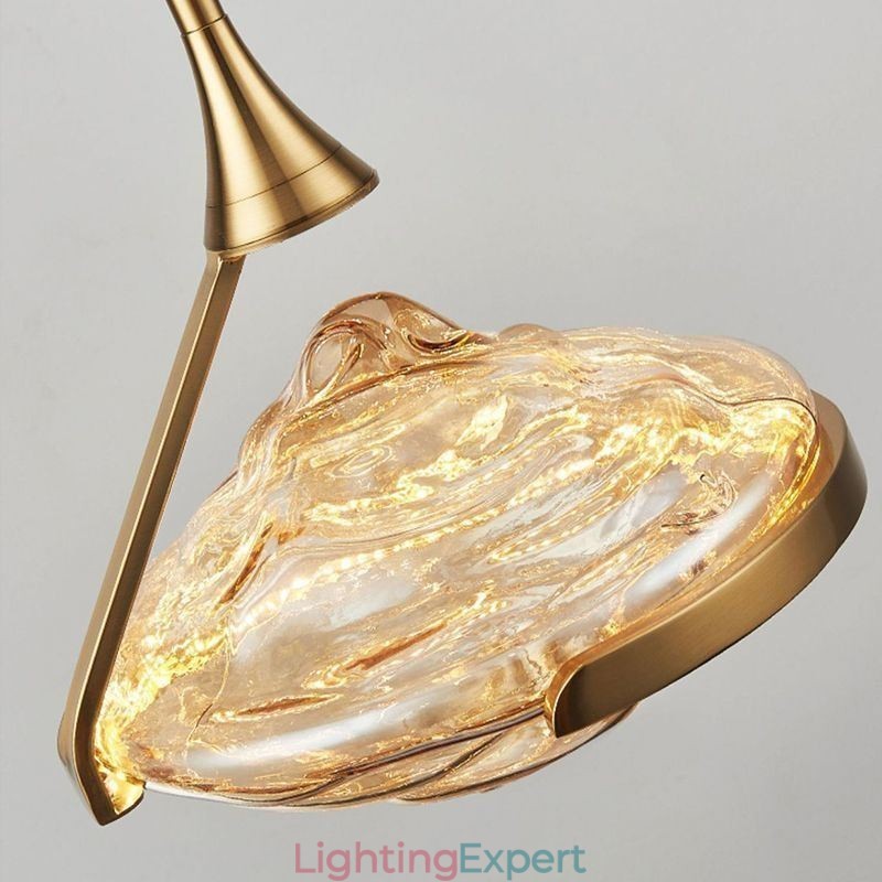 Pendant Light Modern Minimalist Wrought Iron Lava Glass Ceiling Light