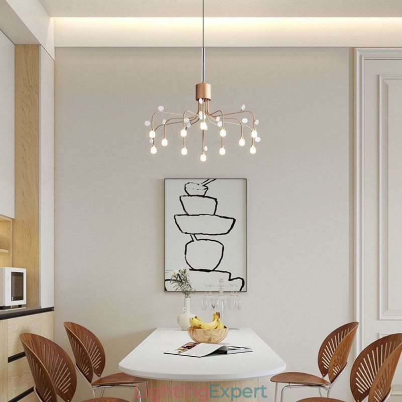 Pendant Light Nordic Creative Natural White Ceiling Light 14 Lights
