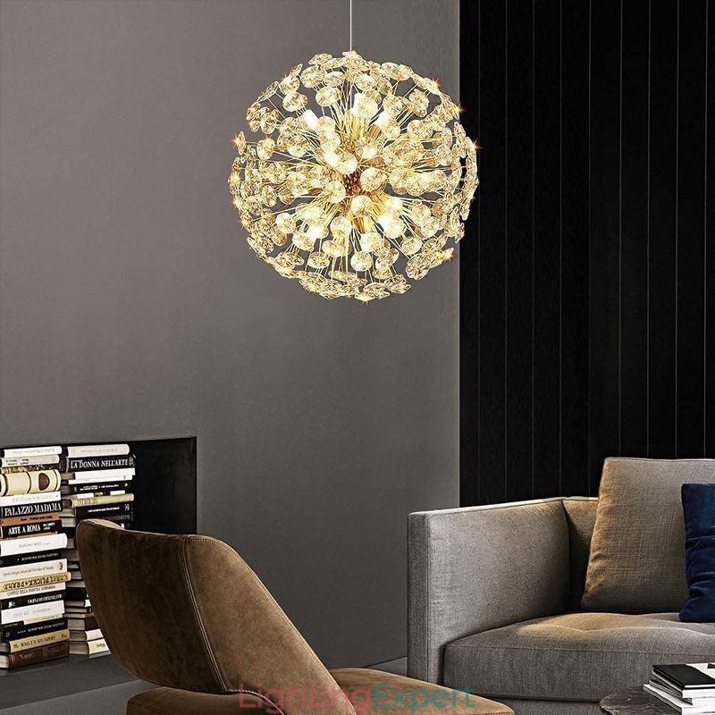 Ceiling Light Modern Minimalist Electroplating Iron Sun Flower Pendant Light