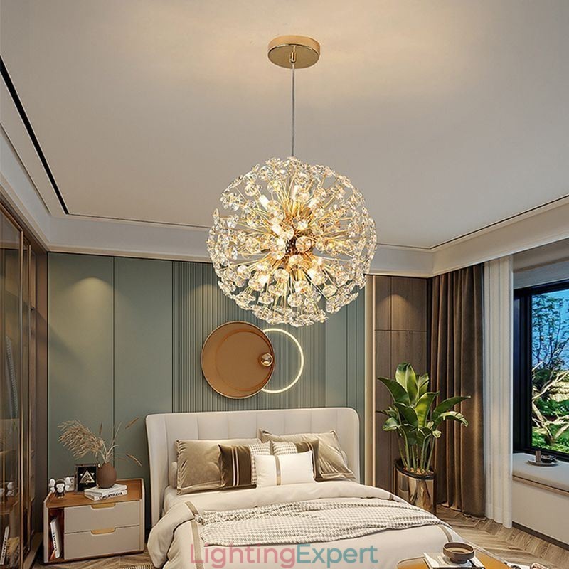 Ceiling Light Modern Minimalist Electroplating Iron Sun Flower Pendant Light