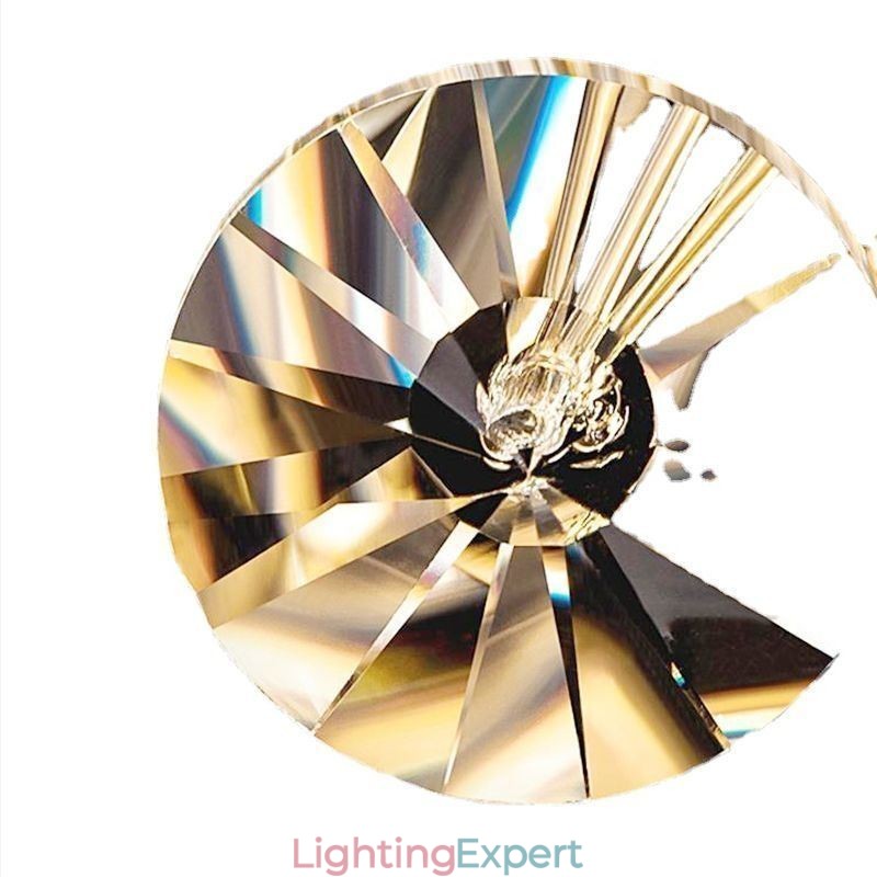 Pendant Light Electroplating Strip Sun Flower Wrought Iron Ceiling Light