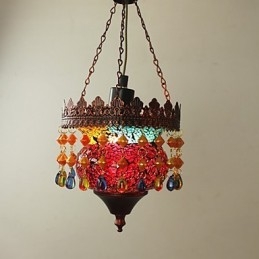 Christmas Card Lnternet Cafe Retro Art Chandelier Industrial Garden