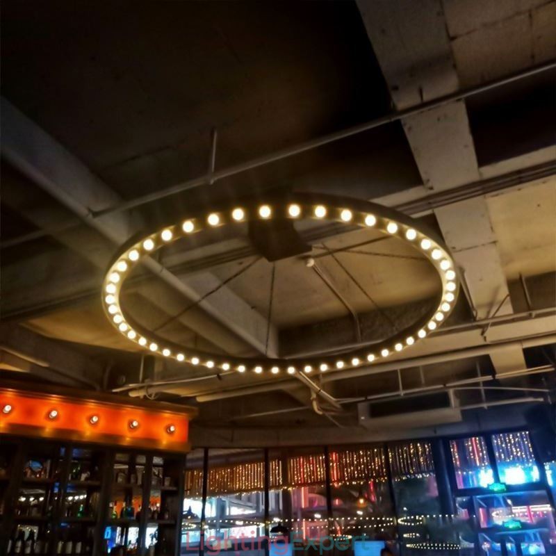 American Pendant Light Retro Wrought Iron Decoration Ceiling Light