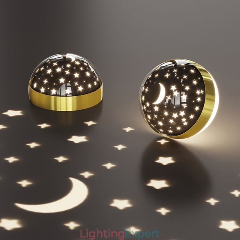 Pendant Light Minimalist Wrought Iron Acrylic Star Ring Ceiling Light
