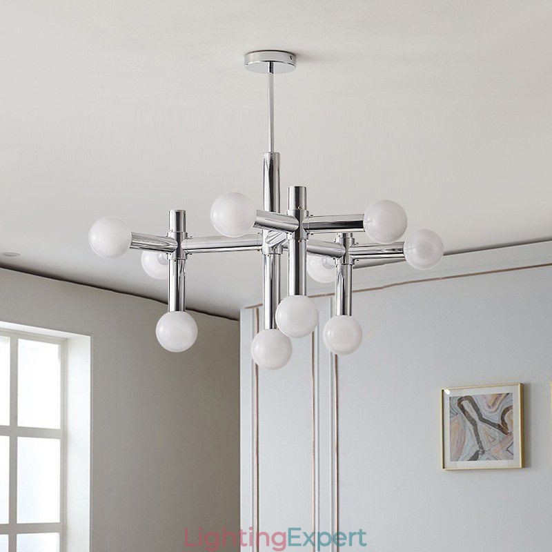Simple Pendant Light Wrought Iron Magic Beans Molecule Ceiling Light