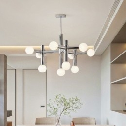 Simple Pendant Light Wrought Iron Magic Beans Molecule Ceiling Light
