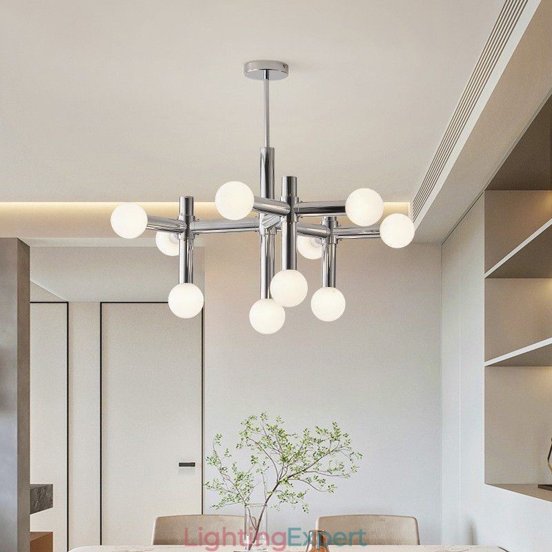 Simple Pendant Light Wrought Iron Magic Beans Molecule Ceiling Light