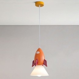 Minimalist Pendant Light Wrought Iron Moon Landing Small Ceiling Light