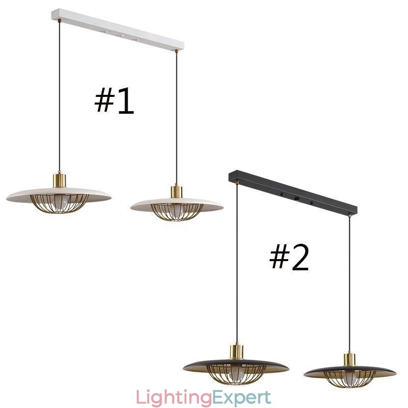 Nordic Pendant Light Creative Wrought Iron Disc Ceiling Light