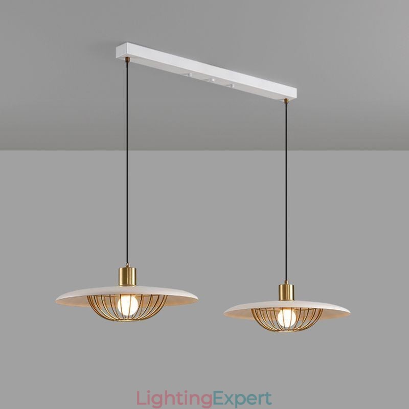 Nordic Pendant Light Creative Wrought Iron Disc Ceiling Light