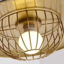 Nordic Pendant Light Creative Wrought Iron Disc Ceiling Light