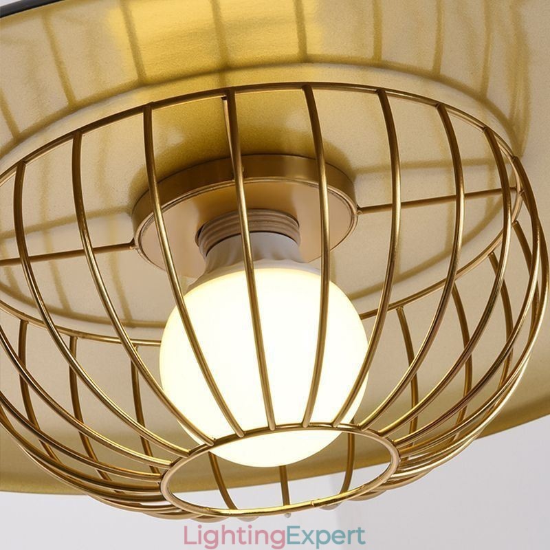 Nordic Pendant Light Creative Wrought Iron Disc Ceiling Light
