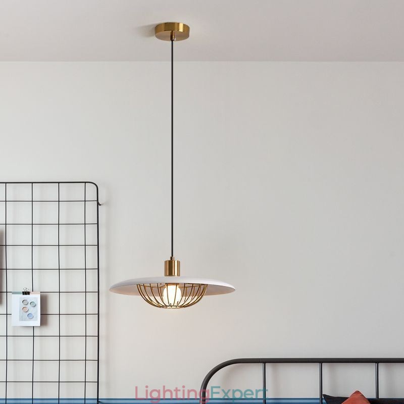Nordic Pendant Light Wrought Iron Creative Disc Ceiling Lamps