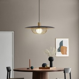 Nordic Pendant Light Wrought Iron Creative Disc Ceiling Lamps