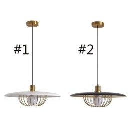 Nordic Pendant Light Wrought Iron Creative Disc Ceiling Lamps