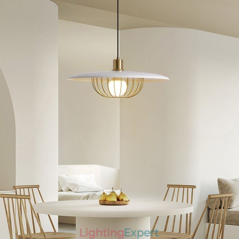 Nordic Pendant Light Wrought Iron Creative Disc Ceiling Lamps