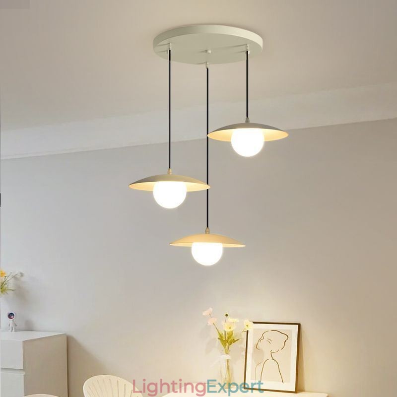 Nordic Pendant Creative Wrought Iron G9 Disc Ceiling Light