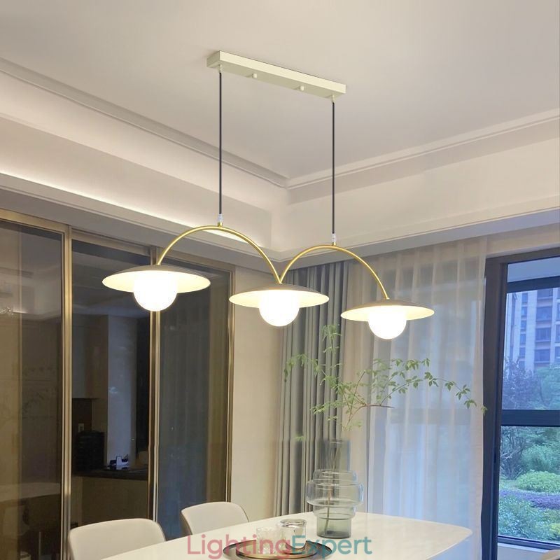 Nordic Pendant Light Creative G9 Wrought Iron Wave Ceiling Light