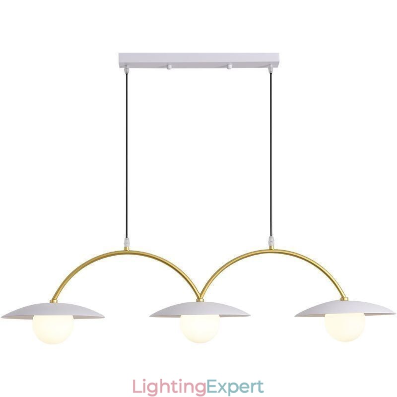 Nordic Pendant Light Creative G9 Wrought Iron Wave Ceiling Light