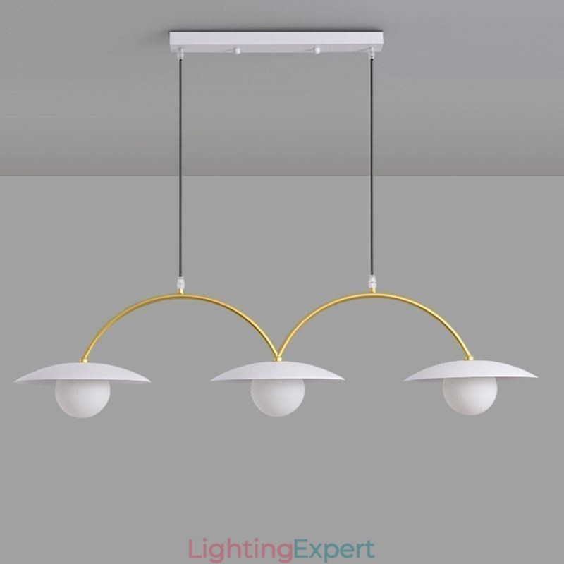 Nordic Pendant Light Creative G9 Wrought Iron Wave Ceiling Light