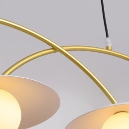 Nordic Pendant Light Creative G9 Wrought Iron Wave Ceiling Light