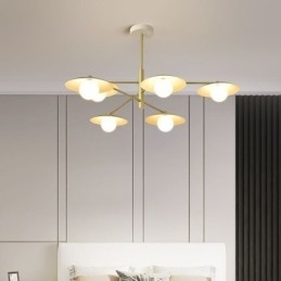 Nordic Pendant Light Creative G9 Wrought Iron Disc Ceiling Light