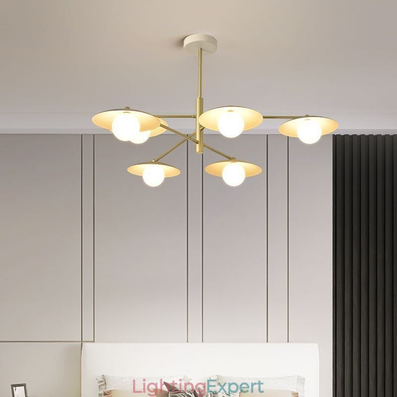 Nordic Pendant Light Creative G9 Wrought Iron Disc Ceiling Light