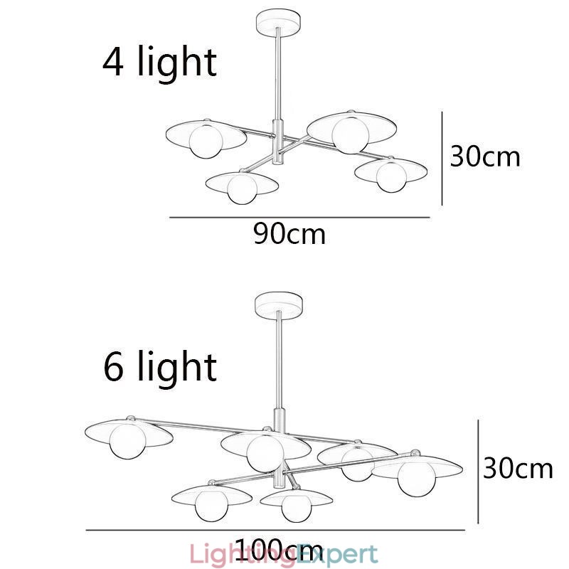 Nordic Pendant Light Creative G9 Wrought Iron Disc Ceiling Light