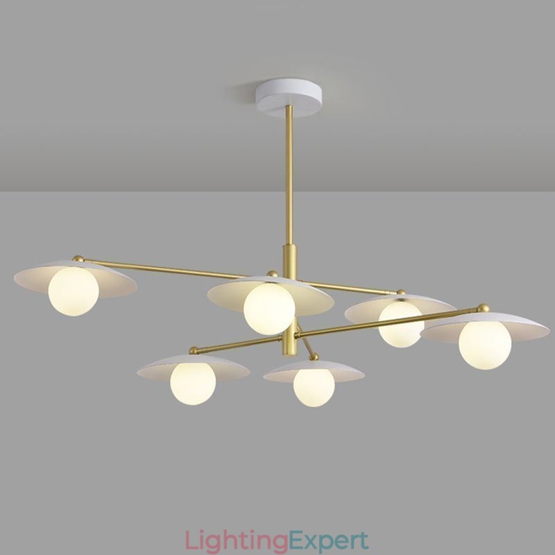 Nordic Pendant Light Creative G9 Wrought Iron Disc Ceiling Light