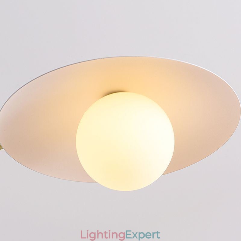 Nordic Pendant Light Creative G9 Wrought Iron Disc Ceiling Light