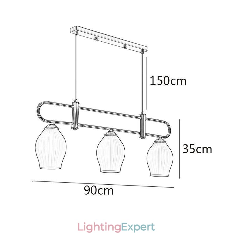 Nordic Pendant Light Wrought Iron Creative Stamen Ceiling Light